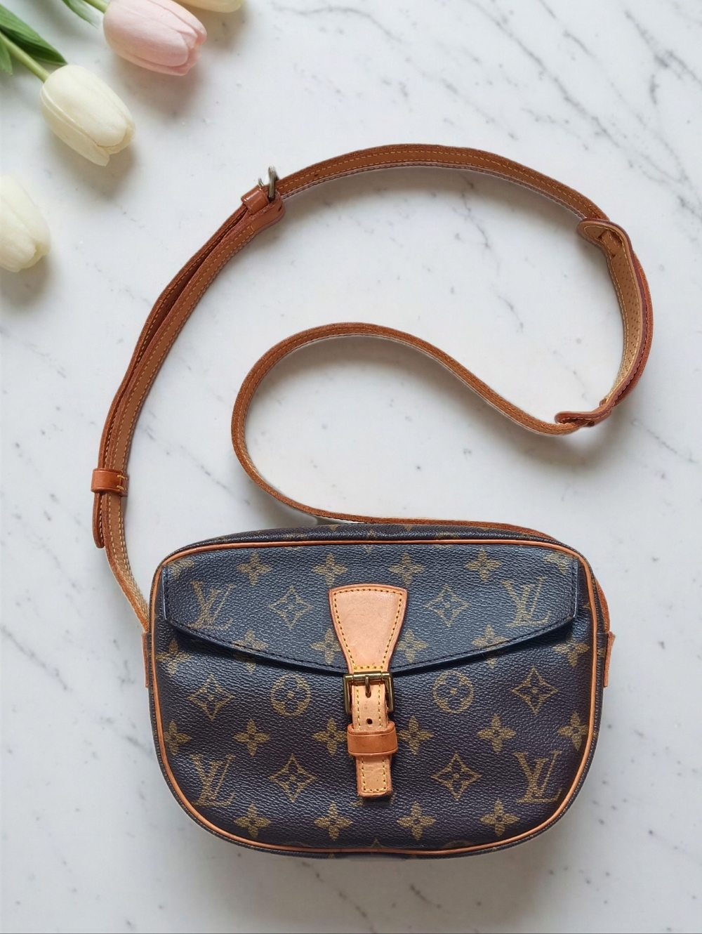 Louis Vuitton Monogram Jeune Fille PM Crossbody Vintage 1990 PRISTINE ✨️ - Picture 6 of 16